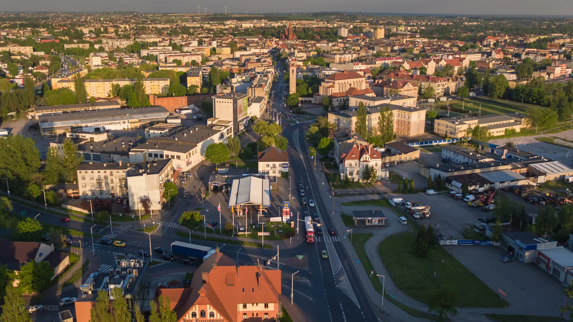 Ostrów Wielkopolski widok z lotu ptaka